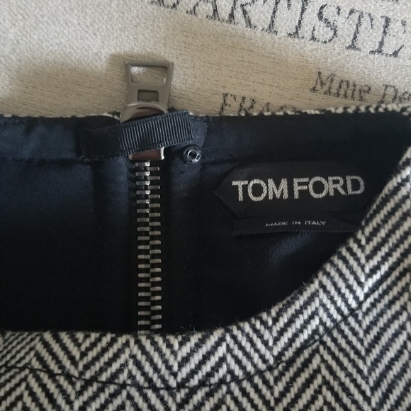 Authentic Tom Ford Women Wool & Leather Jacket - Picture 4 of 11